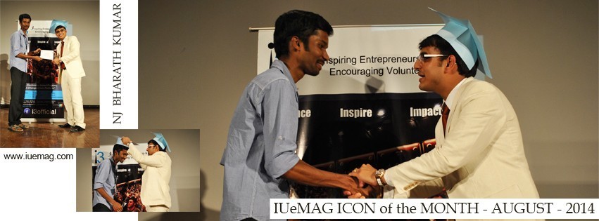 NJ Bharath Kumar, IUeMag ICON of the MONTH August 2014