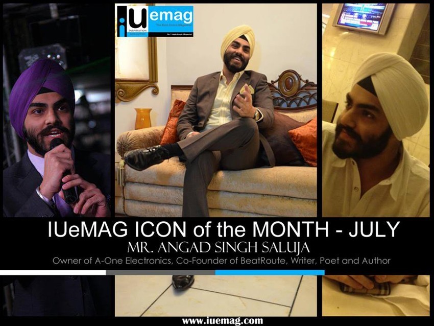 Angad Singh Saluja, IUeMag ICON of the MONTH July 2013
